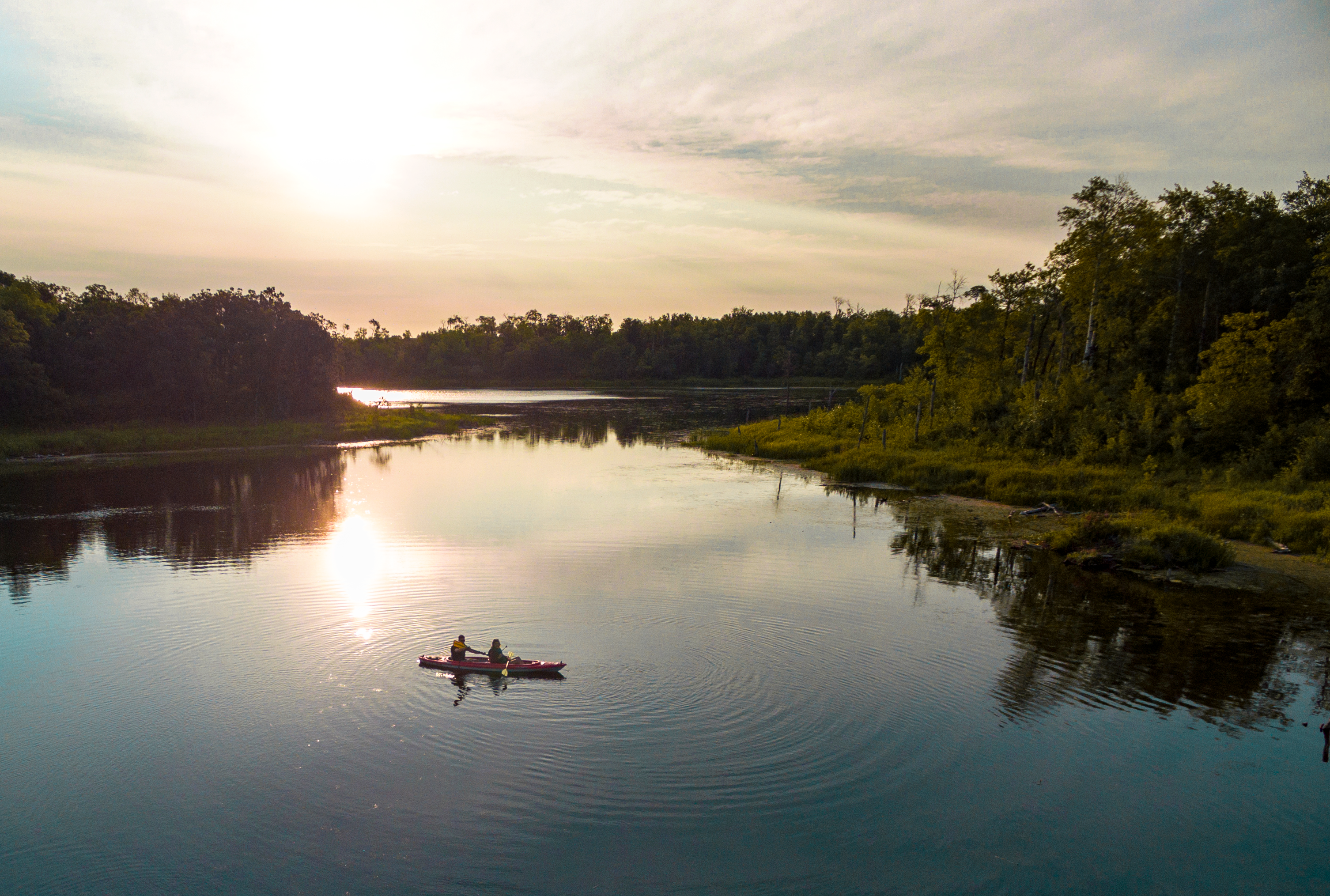Canoe or Kayak on the Lake